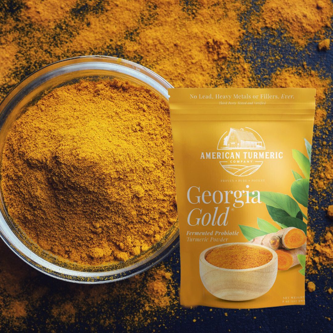 Unlock Superior Bioavailability and Joint Health with Probiotic-Enriched Fermentation - Georgia Gold Fermented Turmeric Powder - 1/2 lb