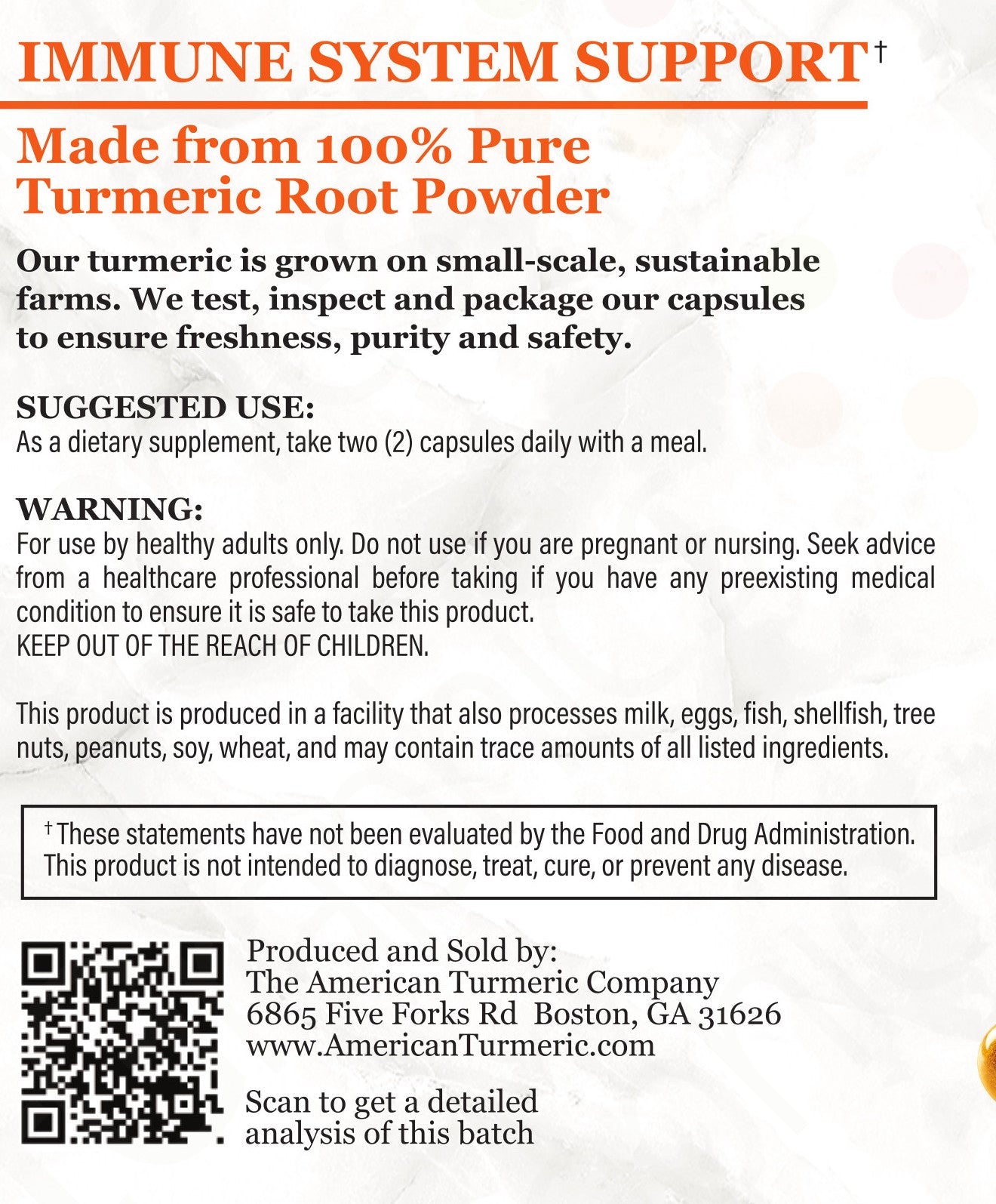 Unlock Joint Ease and Immune Vitality with Enhanced Bioavailability in Georgia Gold Elite Fermented Turmeric Capsules - 120 Capsules