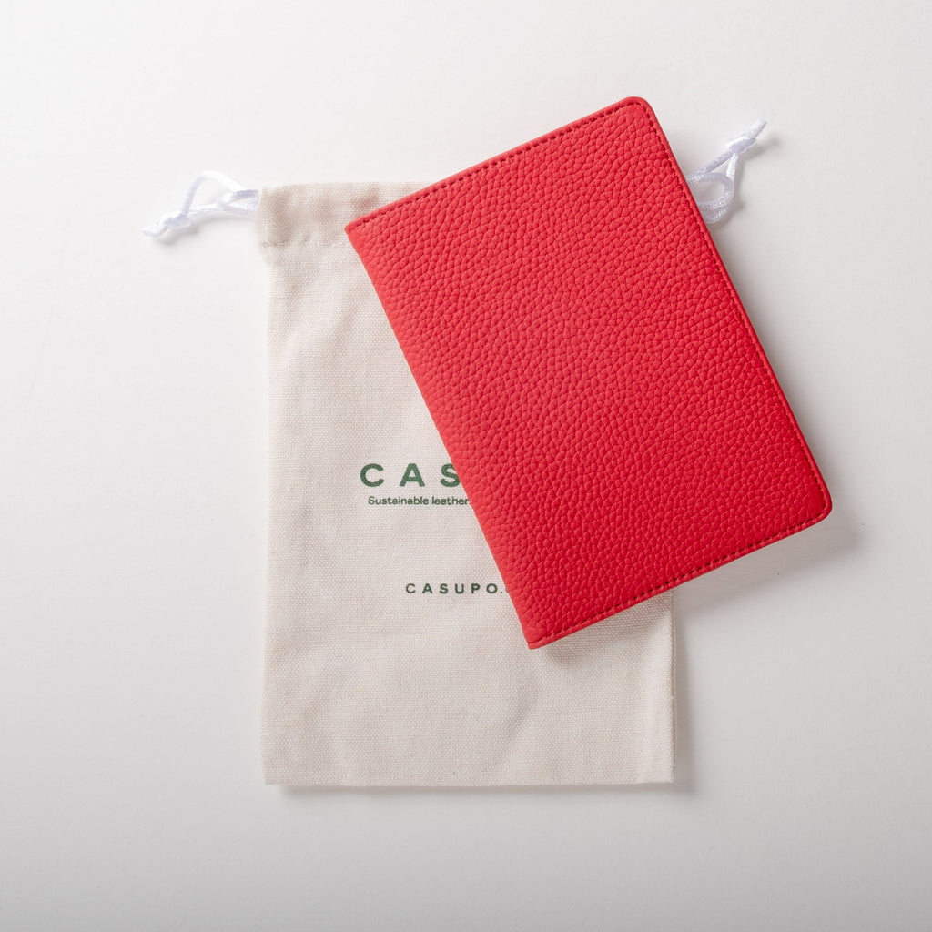 Leather Passport Wallet with RFID Shield- Cobalt