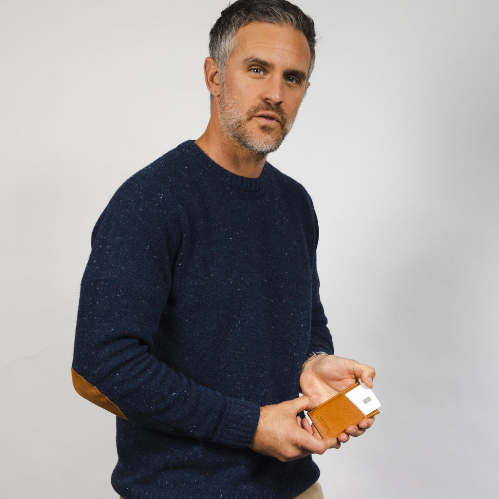 Minimalist Wallet with RFID protection - Natural