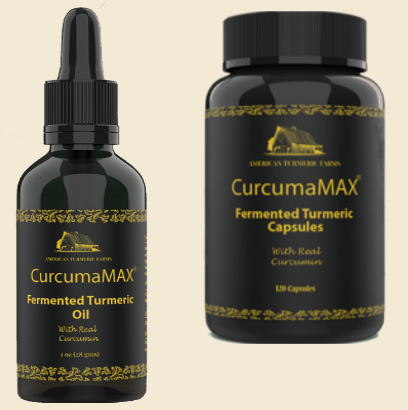 Achieve Peak Joint Health and Immunity with Bioavailable Fermented Turmeric – CurcumaMAX Oil and Capsules Bundle