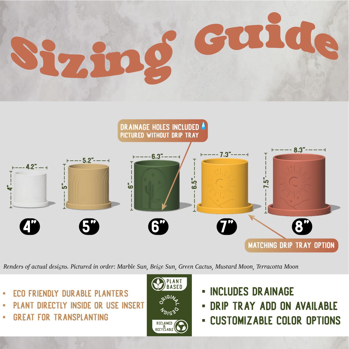 Daisy Rainbow Planter