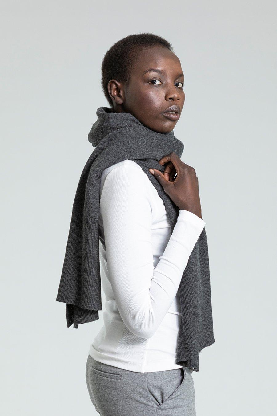 Merino Edge Rib Scarf