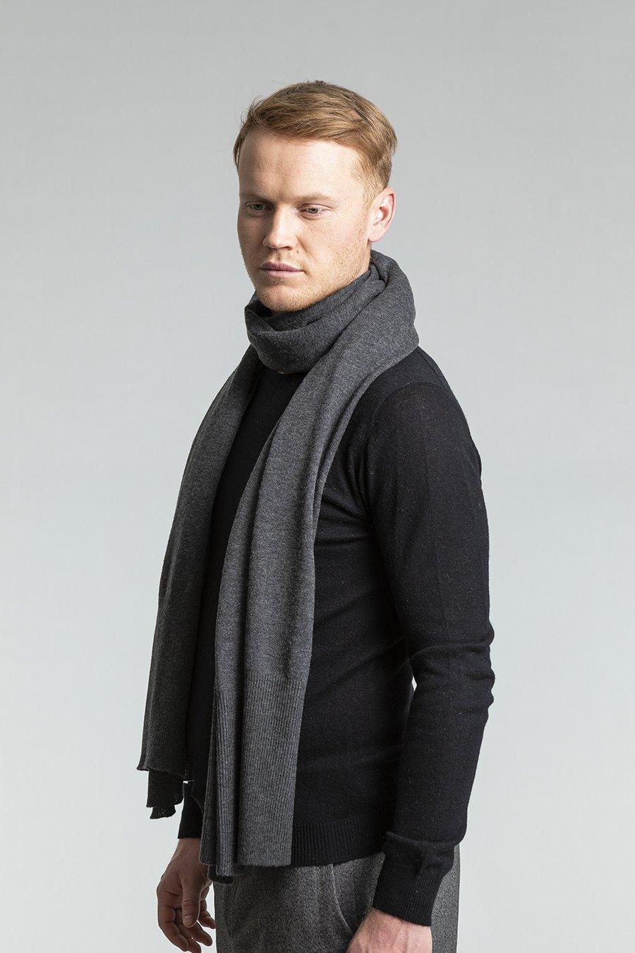Merino Edge Rib Scarf